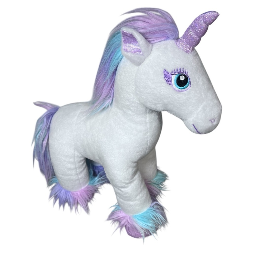 Teal Eyes Build A Bear Enchanted Unicorn Fairy Friend 2020 Butterfly Foot 16" - Picture 12 of 15